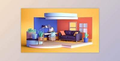 Creating An Animated Room For Motion Graphics With Cinema 4D