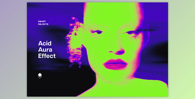 Acid Aura Fluorescent Photo Effect - 92031646