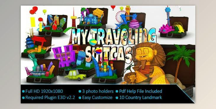 My Travelling Suitcase (Videohive 19397527) - AE Project
