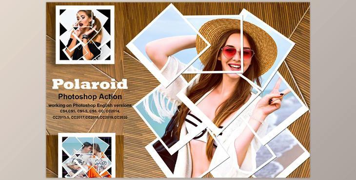 Polaroid Photoshop Action CreativeMarket-5487881