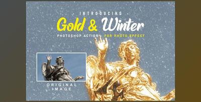 Gold And Snow Action // Winter CreativeMarket-5623902 (ATN)