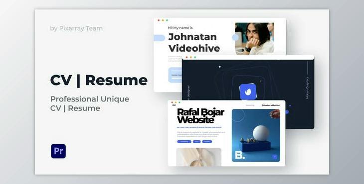 Resume Portfolio CV Presentation – Mogrt (VideoHive 37559380)