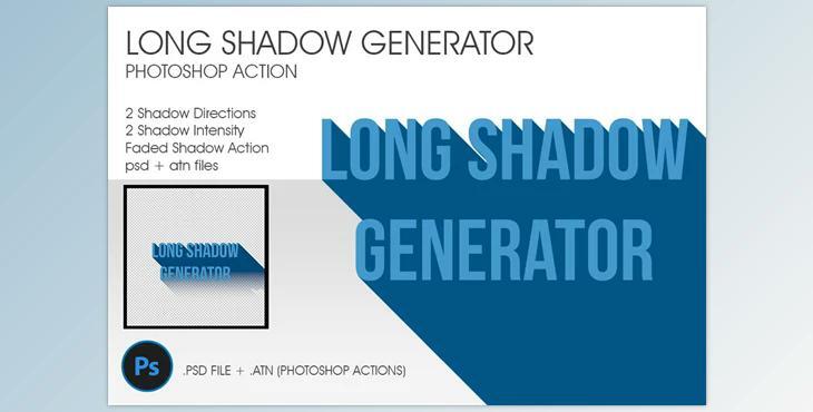 Long Shadow Generator (PDF, PSD, ATN)