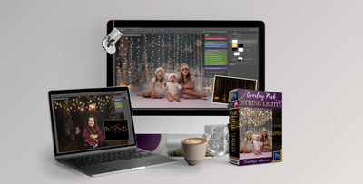 LSP Actions – String Light Overlays + Photoshop Actions
