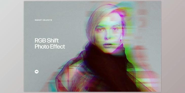 RGB Shift Photo Effect CreativeMarket - 6974337