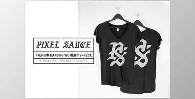 Hanging Women’s V-Neck T-Shirt Mocks CreativeMarket – 3432304