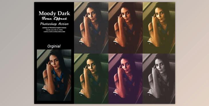 Moody Dark Tone Effect PS Action By Studio Retouch