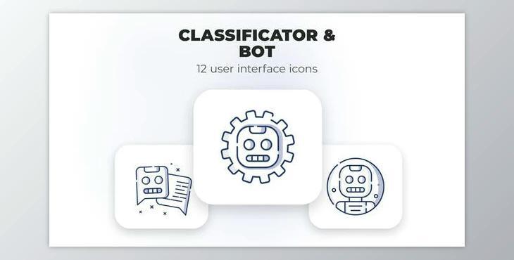 Classificator & Bot- user interface icons (VideoHive 39695497) - AE Project