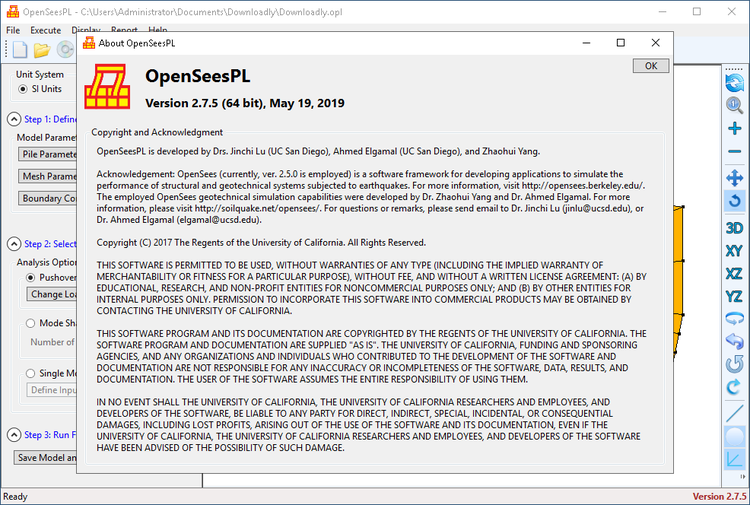 OpenSeesPL 2.7.6 x64