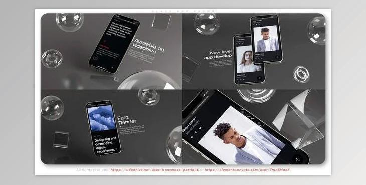Videohive Glass App Promo 36502528