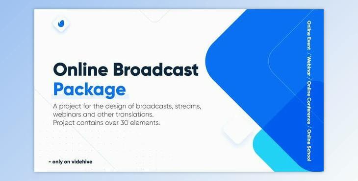 Online Broadcast Package / Webinar / Online Conference / School (Videohive 28757031) - AE Project