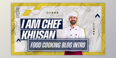 Food Cooking Blog Channel Intro (Videohive 50548837) - AE Project