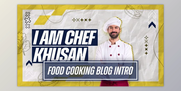 Food Cooking Blog Channel Intro (Videohive 50548837) - AE Project