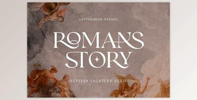 Romans Story - Stylish Ligature Serif Font