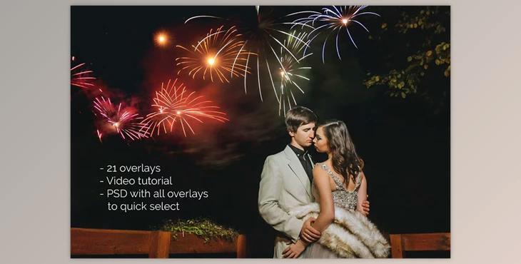 21 Firework Photo Overlays CreativeMarket 1724257