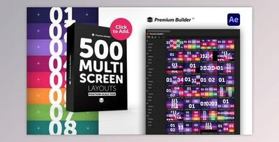 Multi Screen Layouts Pack (Videohive 33961769) - AE Project