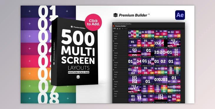 Multi Screen Layouts Pack (Videohive 33961769) - AE Project