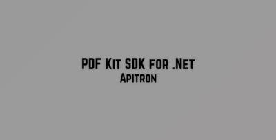 Apitron PDF Kit SDK for .Net v2.0.40.0 + CRACK