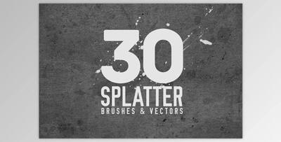 30 Splatter Brushes