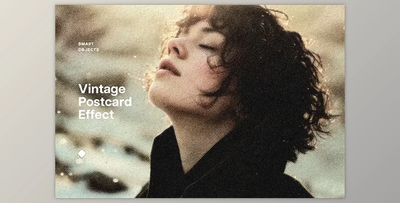 Vintage Halftone Postcard Photo Effect - 281681467