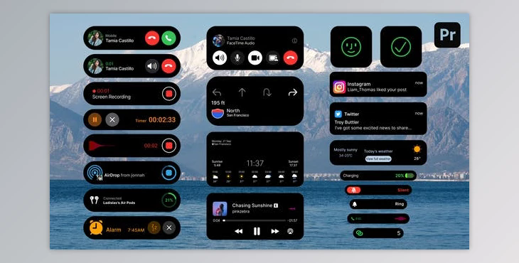 Phone UI Interface Pack (Videohive 52232573)