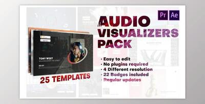 Audio Visualizers Pack for Premiere Pro (Videohive 29193552)