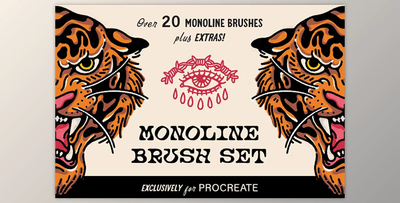 Monoline Brush Set for Procreate