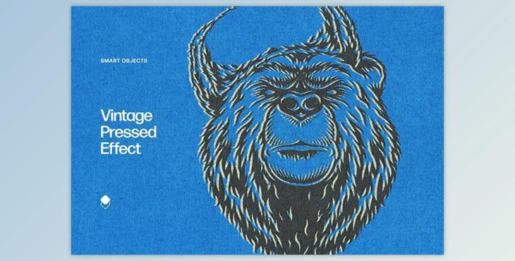 Vintage Pressed Cardboard Effect