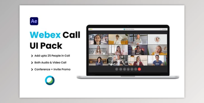 Webex Video Conference UI Pack (Videohive 42143120) - AE Project