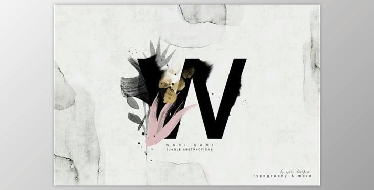 Wabi-Sabi – Jungle Abstractions By OpiaDesigns (PNG, JPG, PSD)