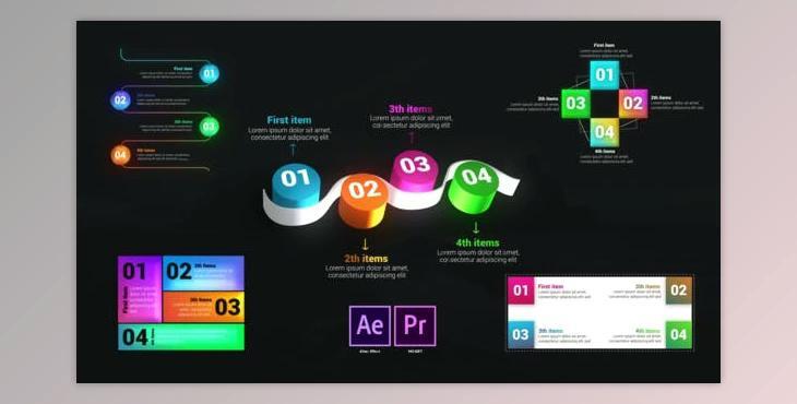 Infographic Lists Toolkit (Videohive 29212477)