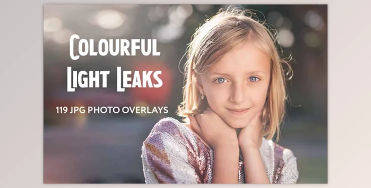 119 Colorful Light Leaks Photo Overlays