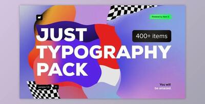 Just Typography Pack for Premiere Pro (Videohive 34410712) - PR Project