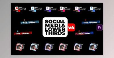 Social Media Lower Thirds v4 (Videohive 34547809) - PR Project