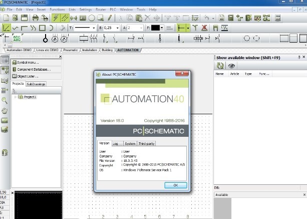 PCSCHEMATIC Automation 20.0.3.54