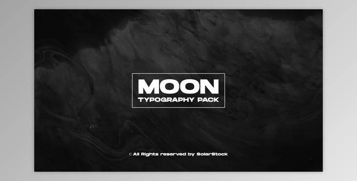 MOON Typography (VideoHive 35398768) - AE Project