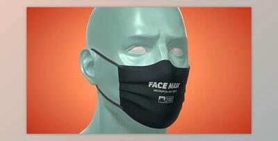 Face Mask Animated Mockup Template - Mockup Kit (Videohive 33901966) - AE Project