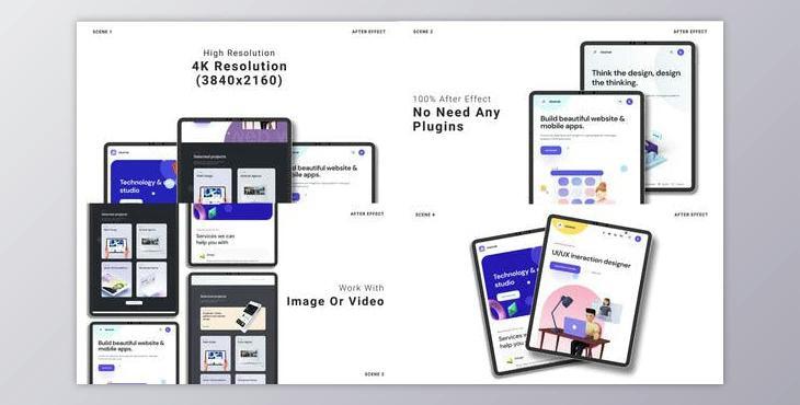 Website Promo – Tablet Mockup (Videohive 39376522) - AE Project