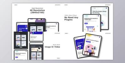 Website Promo – Tablet Mockup (Videohive 39376522) - AE Project