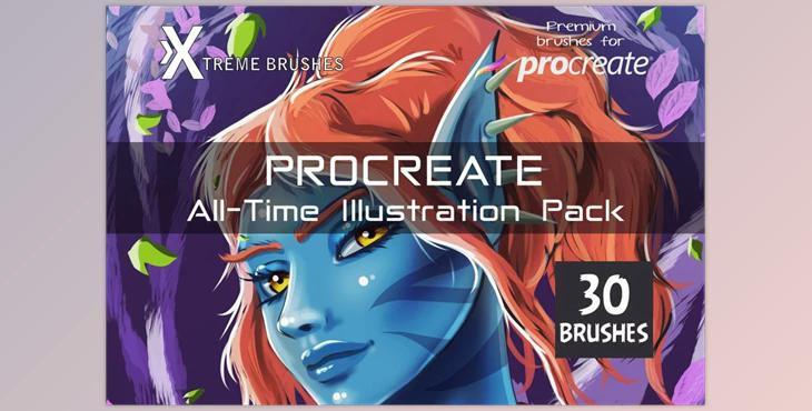 Procreate All-Time Illustration Pack CreativeMarket-4477180