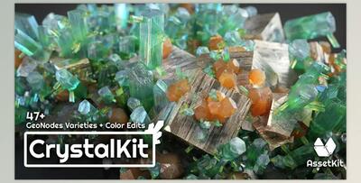 Blender Market - Crystal Kit - 3D Asset Kit v1.2