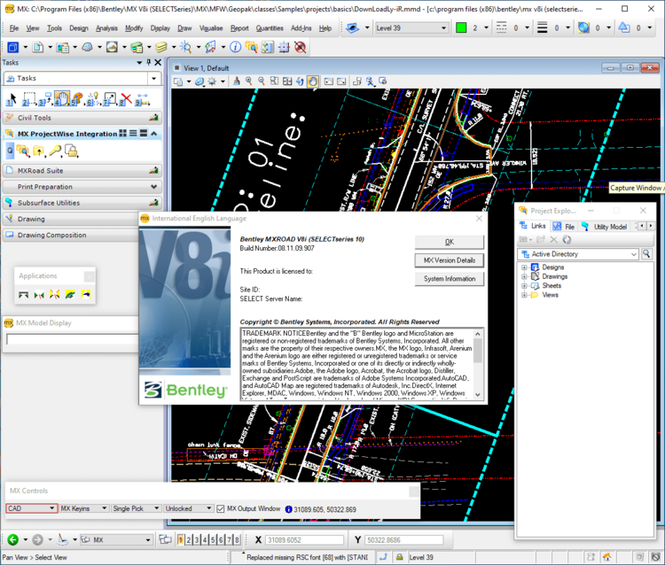 Bentley MXROAD V8i (SELECTSeries 10) 08.11.09.907