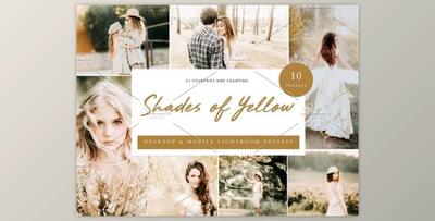 10x Lightroom Presets Shades Yellow By Kzara Visual Concepts