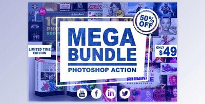 Mega Bundle Photoshop Action CreativeMarket