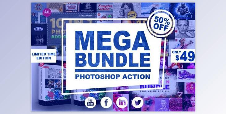 Mega Bundle Photoshop Action CreativeMarket