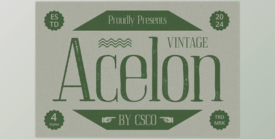 Acelon Vintage Font