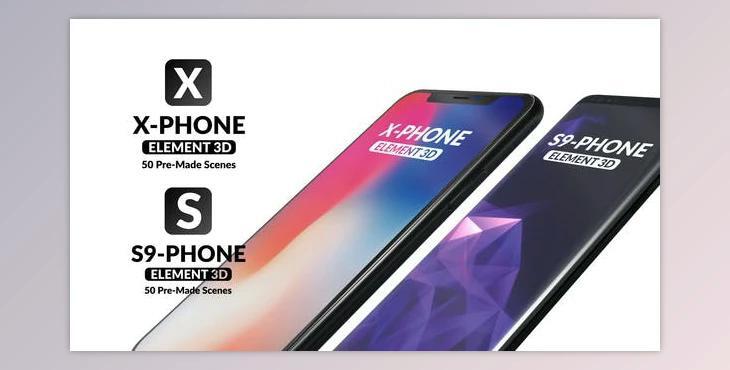 X-Phone Promo For Element 3D + S9 (Videohive 21513856)