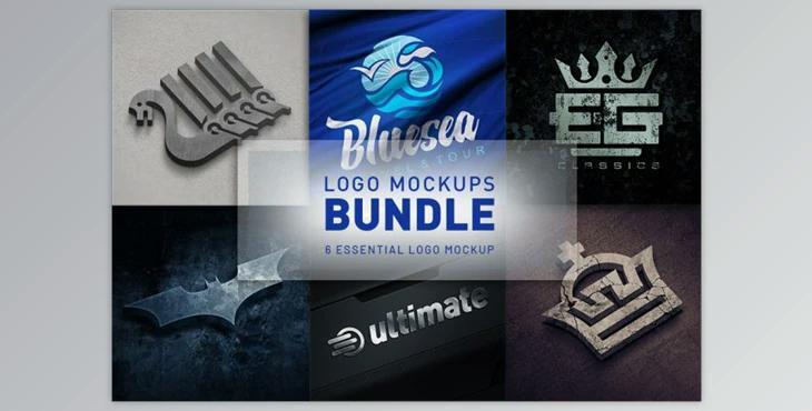 Logo Mockups Bundle (PSD) Creativemarket