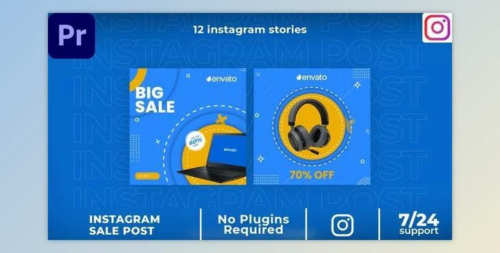 Product sale Instagram post MOGRT (VideoHive 37648581)