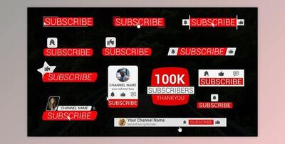 Clean Youtube Subscribe Pack (Videohive 43646531) - AE Project
